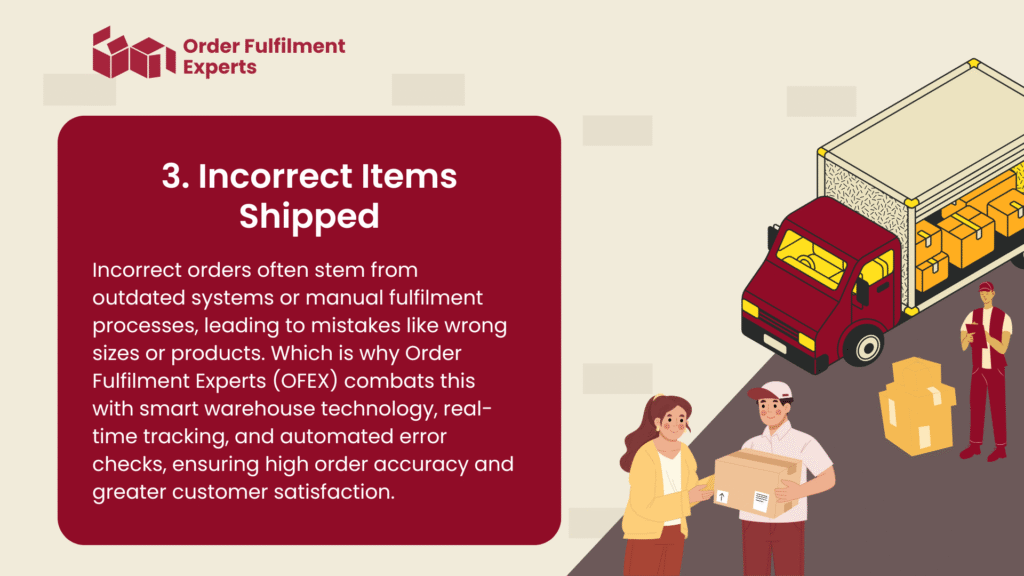 3. Incorrect Items Shipped