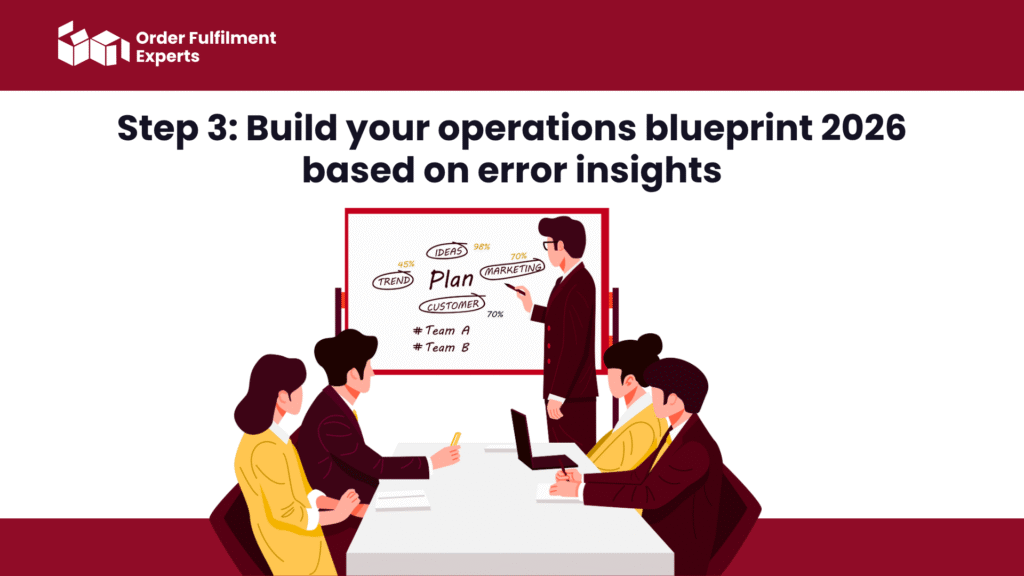 Step 3: Build your operations blueprint 2026 based on error insights