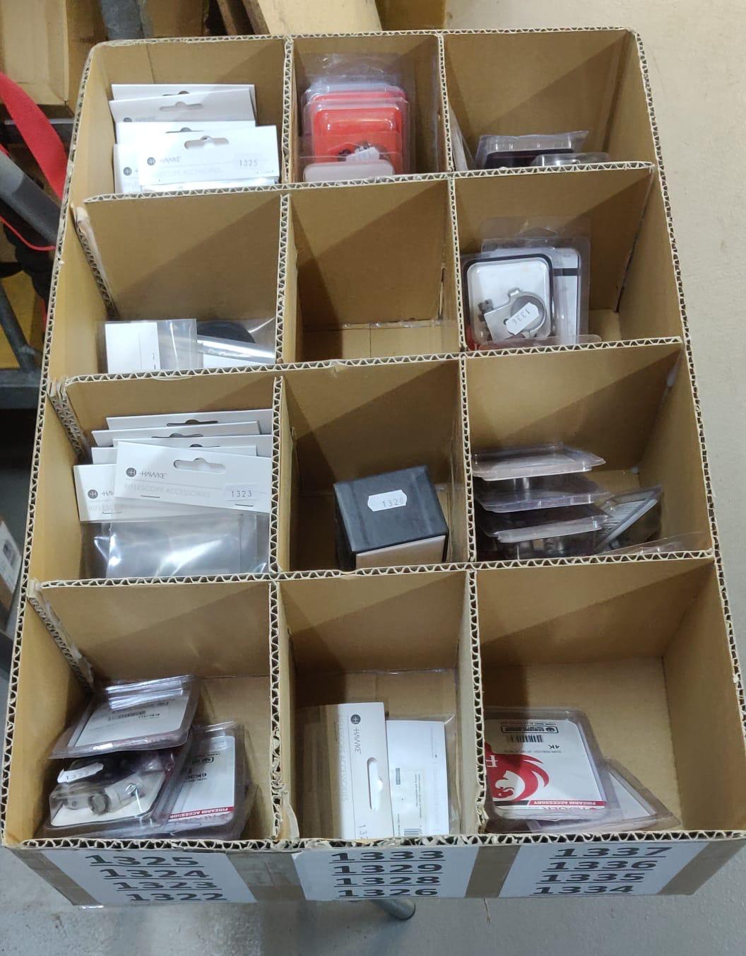 Kitting box with every item organised in its own slot